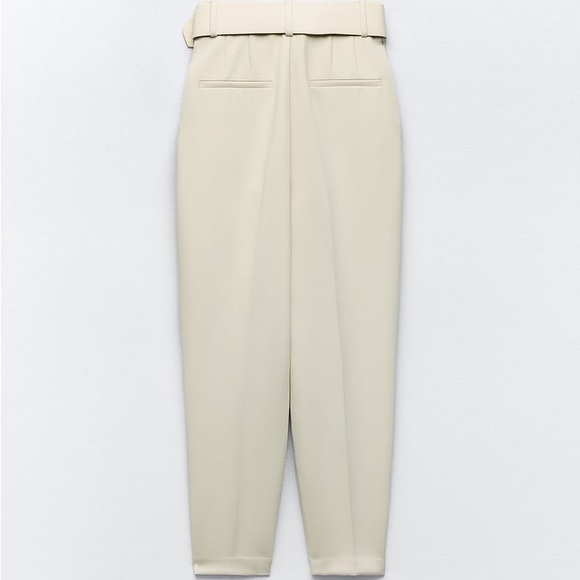 Zara pants with fabric covered belt - Picture 5 of 6